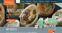 Desktop Screenshot of impress-sandwiches.com