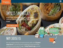 Tablet Screenshot of impress-sandwiches.com